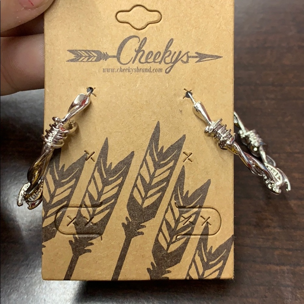 Barbed wire earrings